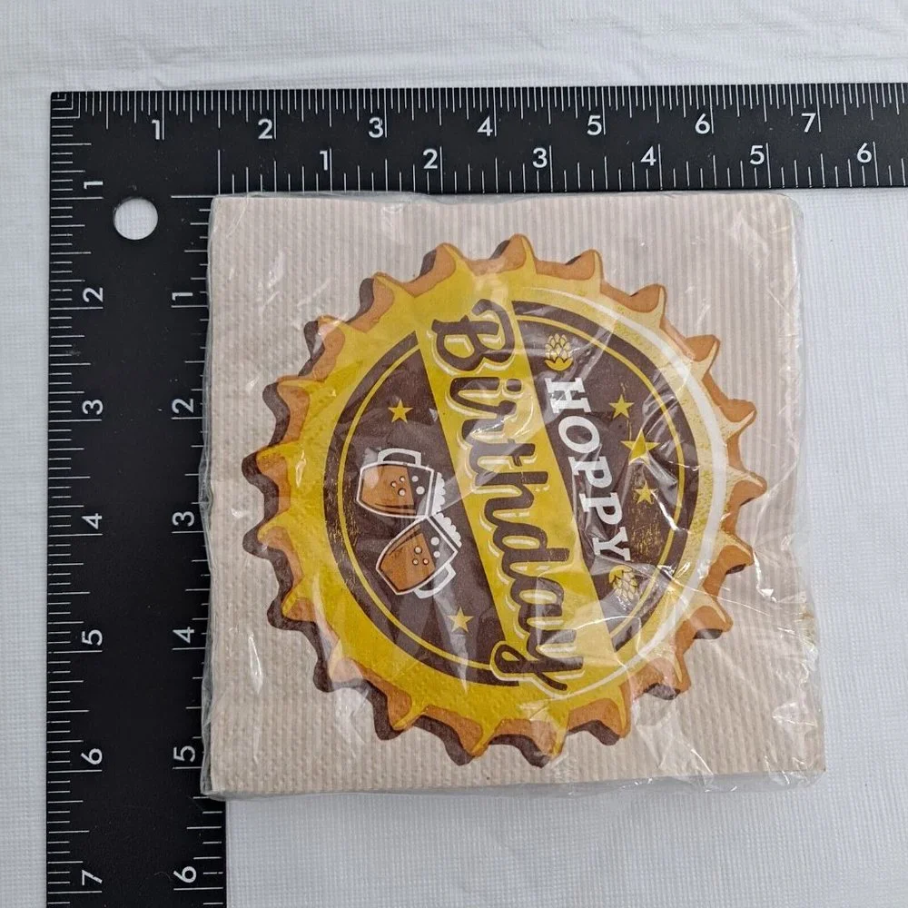 Hoppy Birthday Beer Napkins Party Ale yeah cheers and beers 16 count